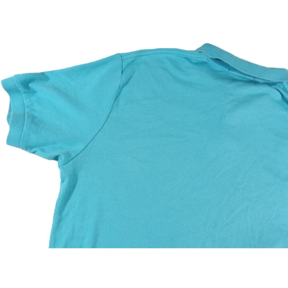 Polo Ralph Lauren Polo Shirt Men L Turquoise Blue Classic Fit Cotton Pony Golf